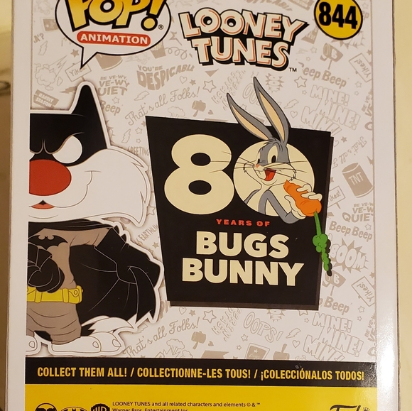 Funko Pop "Sylvester as Batman" DC Looney Tunes #844 FYE Exclusive - Picture 5 of 12